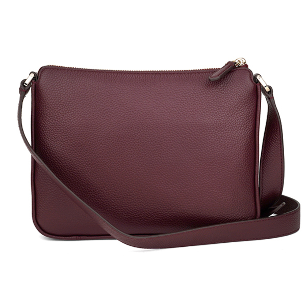 Kate Spade Shoulder Bag Run Around Wine Red